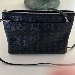 MCM Calfskin Ottomar Monogram Medium Millie Crossbody bag